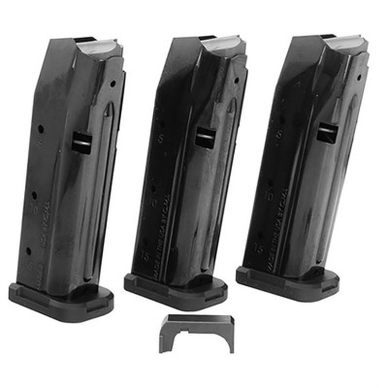 Shield Arms S15 Gen 3 Glock 43X/48 15rd Magazine Combo (3 Mags) Black Nitride