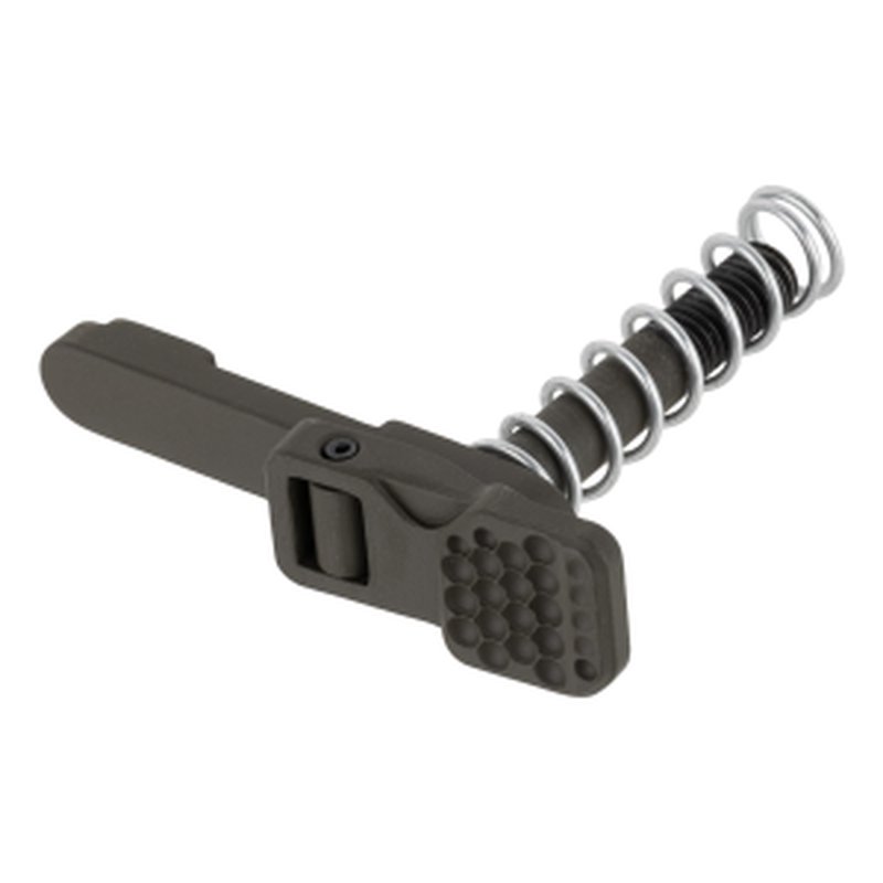 Forward Controls Design Ambidextrous AR-15 Magazine Release - Dimpled Lever - OD Green