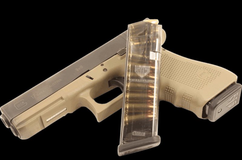 ETS Group 9mm Glock 17/18 17-Round Magazine Translucent Polymer