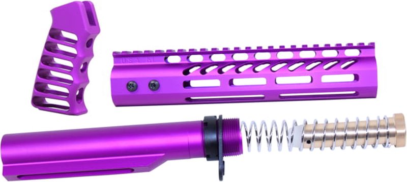 Guntec USA AR-15 9in Pistol Brace Build Kit w/ Mil-Spec Buffer Tube