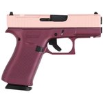 Glock G43X MOS 9mm 3.4 Inch Rose Gold Black Cherry