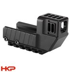 HKP Glock 17 Gen 4 Rail Mount Compensator (Black) with Picatinny Rail