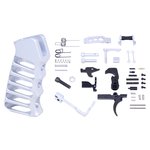 Guntec USA AR-15 Enhanced Lower Parts Kit w/ Upgrades & Skeletonized Aluminum Pistol Grip