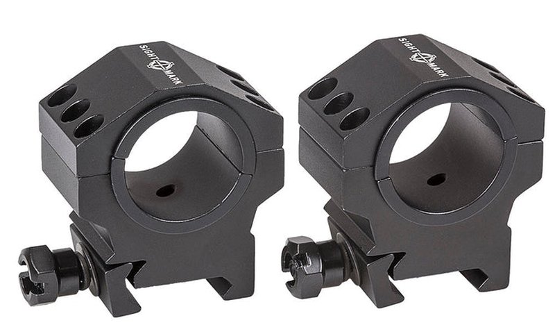 Sightmark Tactical 30mm/1in Low Height Picatinny Mounting Rings (6061-T6)