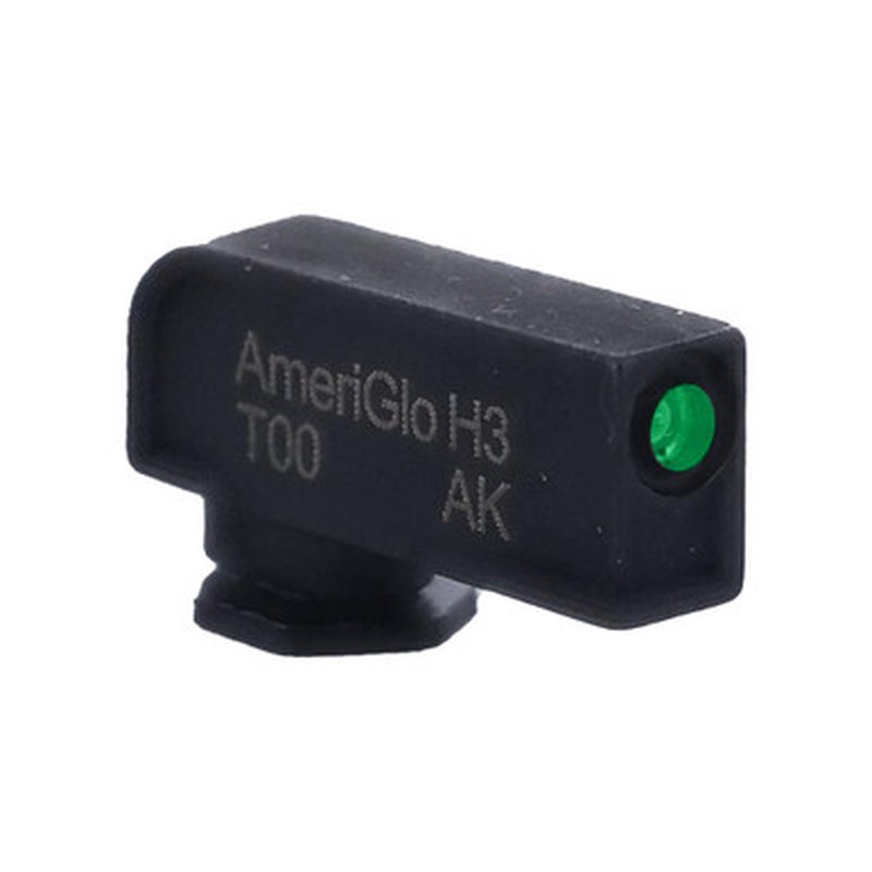 Ameriglo Glock Front Sight Green Tritium Black Outline Height 0.220 Inch Width 0.125 Inch