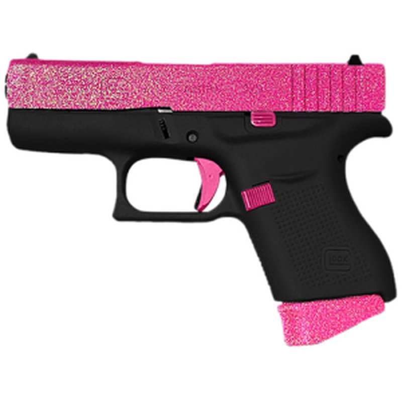 Glock G43X 9mm Pistol 3.4in Barrel Pink Black Finish