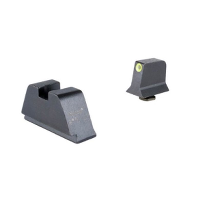 Trijicon GL201-C-601139 Optic Height Sights for Glock (Yellow/Green Tritium)