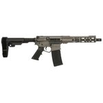Wise Arms WA-15B 10.5-556-SBA3-TUNG Semi-Auto Pistol, 223 Rem / 5.56 NATO, 10.5" Barrel, 30+1, SBA3 Brace, Tungsten Cerakote, Billet Aluminum Receiver.