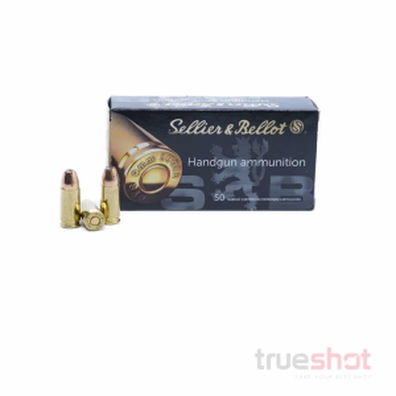 Sellier & Bellot 9mm 124 Grain JHP Jacketed Hollow Point Ammunition