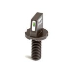 XS Sights AR20016 Tritium Stripe Front Sight Mil-Spec Green with White Outline Black for AR-15