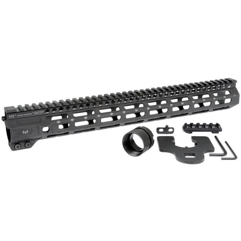 Midwest Industries Combat Rail 15in M-LOK AR Handguard MI-CRM15 6061 Aluminum