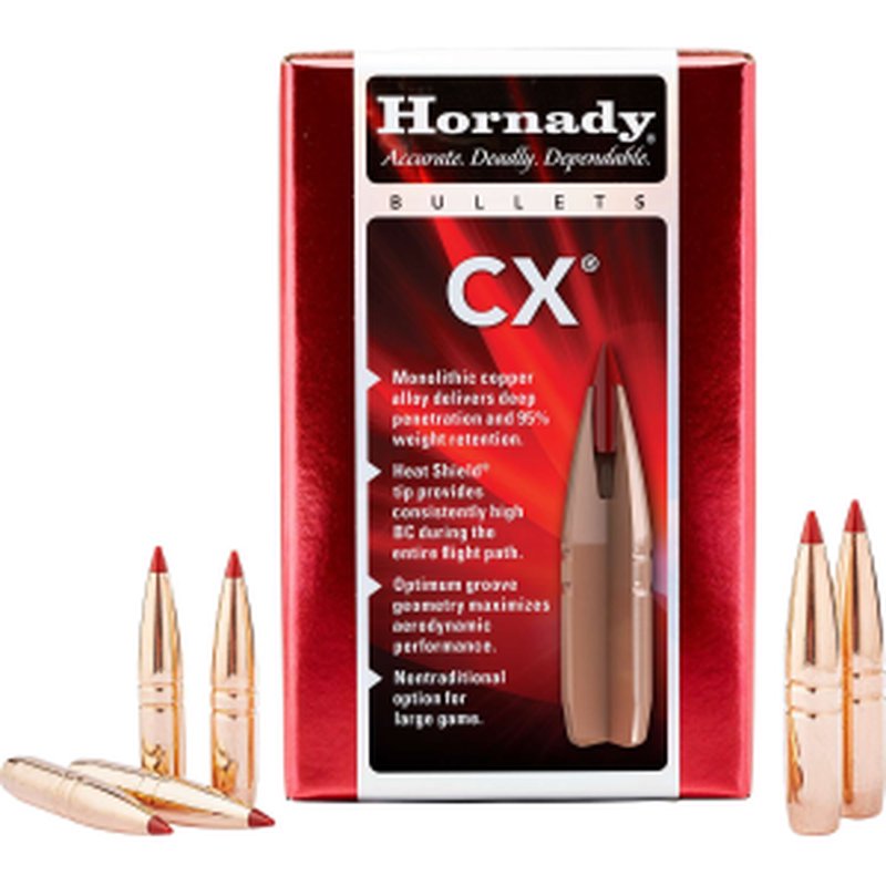 Hornady 26111 .264 90gr CX Bullets 50/25 Reloading