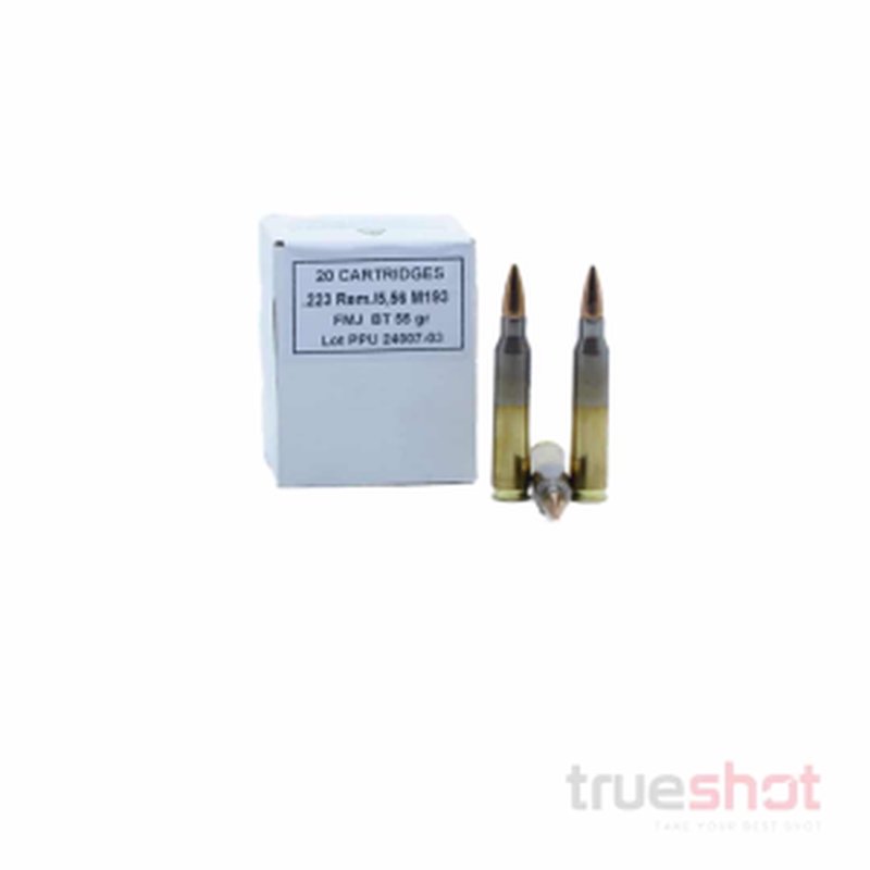 Prvi Partizan (PPU) 5.56x45mm 55 Grain FMJBT M193 Ammunition