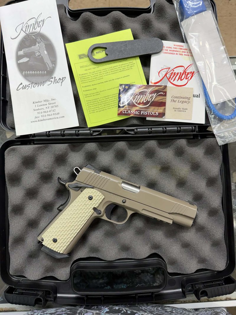 Kimber Desert Warrior .45 ACP Semi-Auto Pistol 5" Dark Earth (Cerakote FDE)
