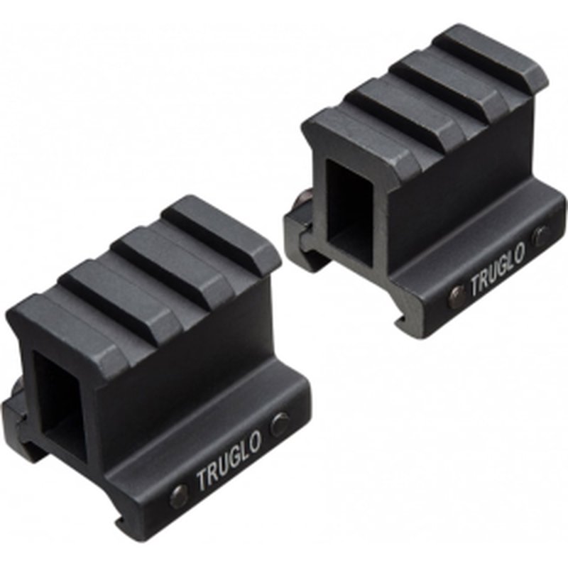 TruGlo TG8992B Picatinny Riser Mount 1" Height 1.36" Length