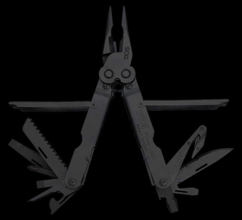 S.O.G PowerLock EOD Multi-Tool With V-Cutter 420 Stainless Black Oxide
