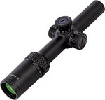NightStar 1-6x24mm 30mm Tube Rifle Scope, First Focal Plane NS11038F2, Color: Black, Tube Diameter: 30 mm