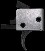 CMC Triggers AR-15 AR-10 Drop-In Single-Stage Curved Trigger 5-5.5 lb Black Silver 93501