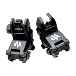 META Tactical MTA-POLYSIGHT Flip Up Polymer Front & Rear Sights, Black, Standard AR Height, Picatinny Mount