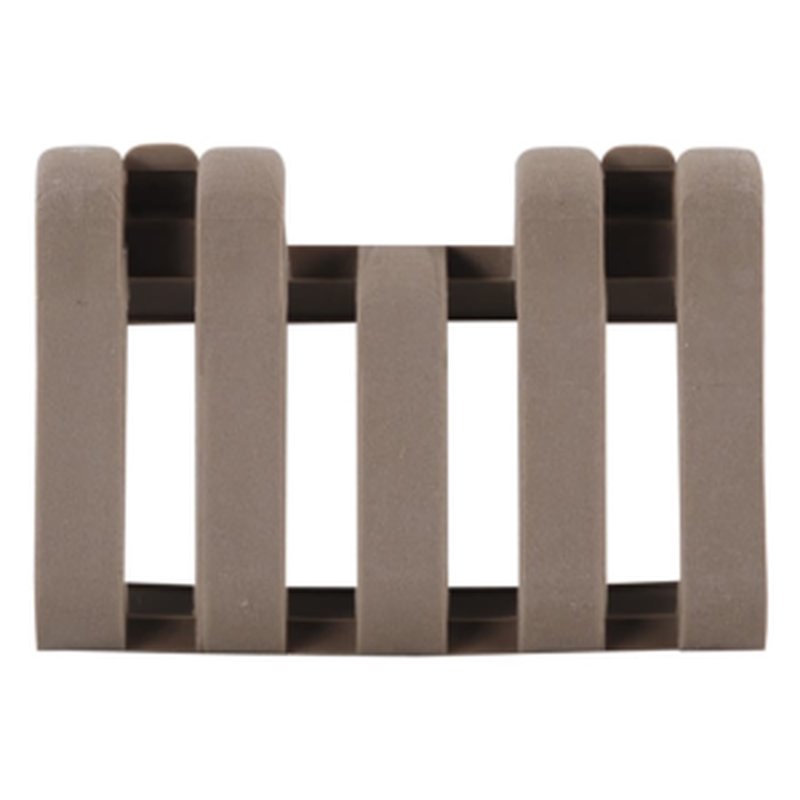 ERGO Low Profile Picatinny Rail Cover with Wire Loom 5-slot Polymer Flat Dark Earth