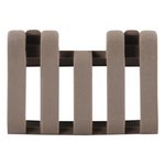 ERGO Low Profile Picatinny Rail Cover with Wire Loom 5-slot Polymer Flat Dark Earth