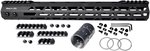 Presma 223/5.56 Super Light M-LOK Free Float Handguard w/Partial Top Rail 15 in Black