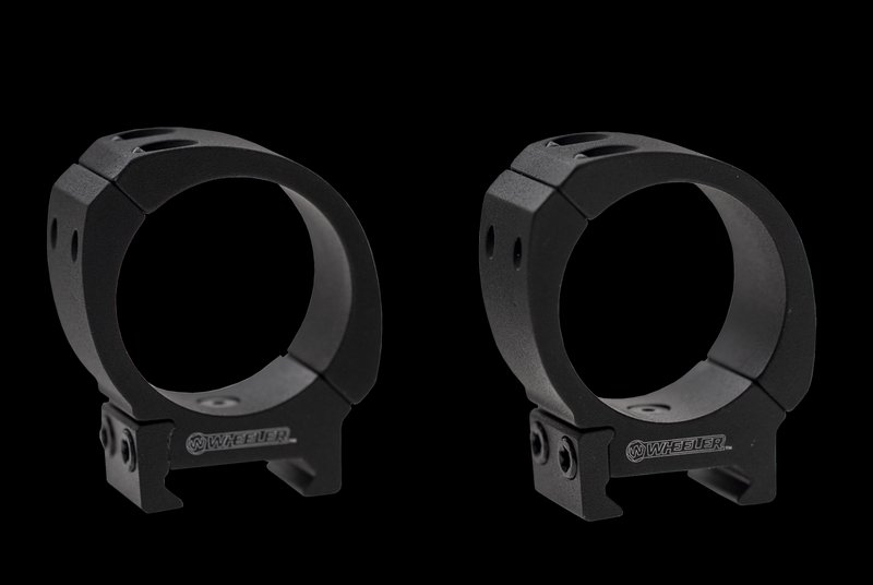 Wheeler Sporter Bi-Weaver/Picatinny 1 in Scope Rings Medium Height 6061 Aluminum