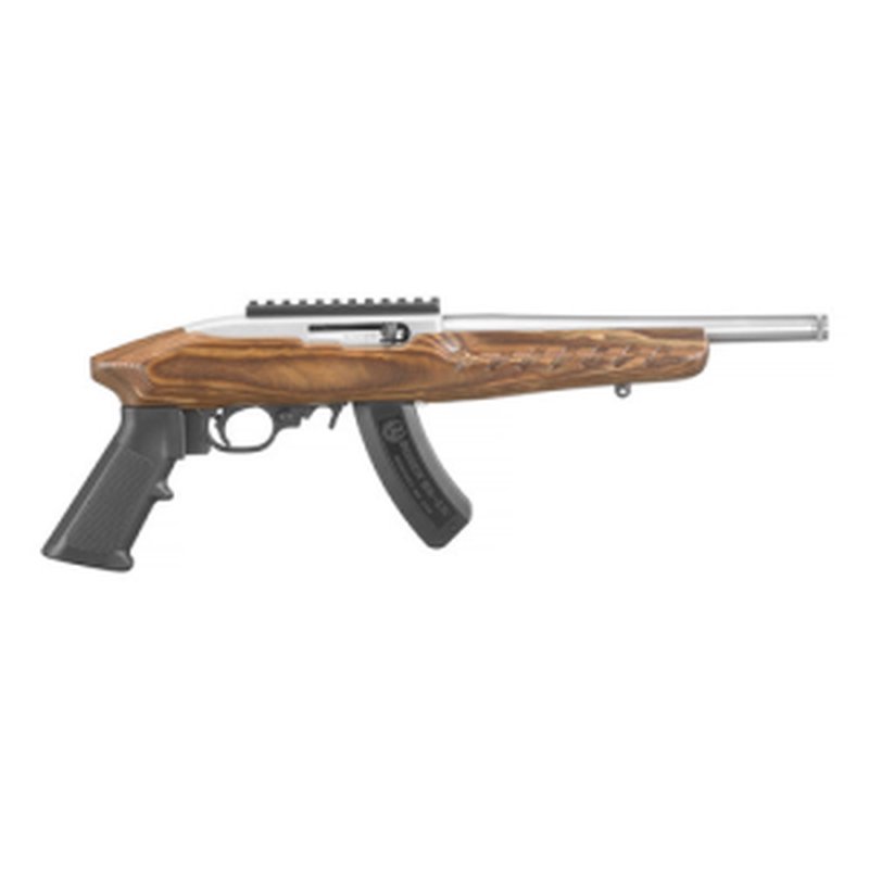 RUGER 22 Charger 22LR 10" SS 15+1 Brown A2 Grip
