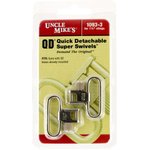 Uncle Mikes 10933 QD Super Swivel with Tri-Lock 1.25" Quick Release Nickel-Plated Steel