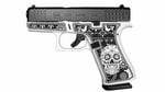 Glock G43X 9mm Black FXD Austria Sugar Skull (Black & White)