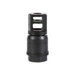 Sig Sauer SL55612X2825DEGM Clutch-Lok QD Muzzle Brake Black Stainless Steel with 5/8"-24 tpi Threads for 5.56mm 25 Degree Taper