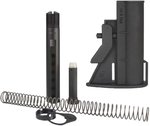 JE Machine Tech AR-10/15 Mil-Spec 4 Position Micro Buttstock Combo PS-ST9B+PS-BTM Combo Color: Black, Gun Model: AR-10, AR-15, M4