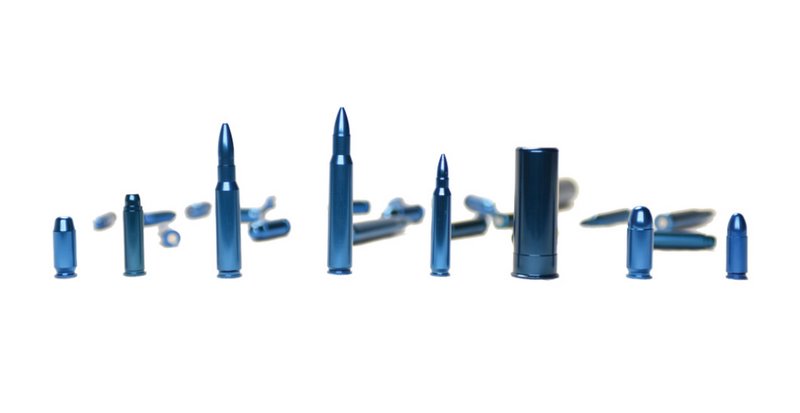 GSM GPS Snap Caps .45 Auto 5-Pack Aluminum Blue Dummy Rounds