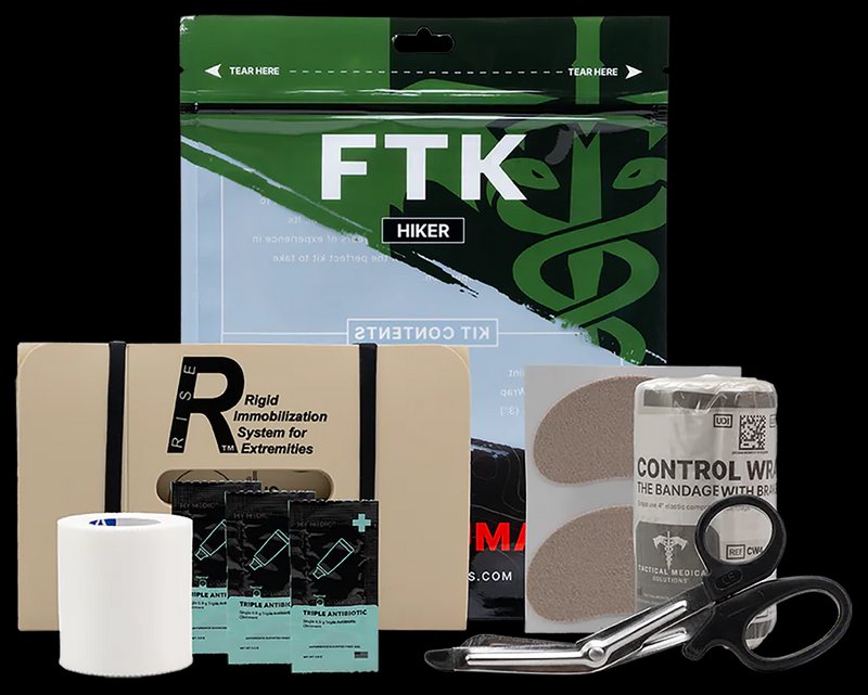 Tacmed Solutions Hiker Field Trauma Kit Rigid Immobilization Splint Shears 00119