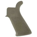 Hogue OverMolded AR-15/M-16 Rubber Beavertail Grip No Finger Grooves OD Green
