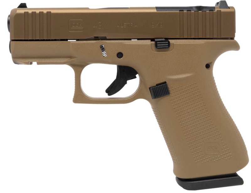Glock 43X MOS Coyote Brown 9mm 3.4 in Barrel 10rd