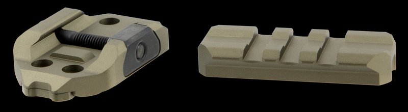 Strike R.EX. Riser AR-15 Picatinny Optic Mount, Flat Dark Earth (REXRISERFD)