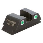AmeriGlo Classic Tritium 2-Dot Rear Sight Yellow .248"H for Glock