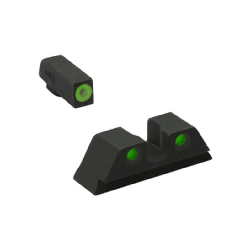 Meprolight ML40220 Hyper-Bright Fixed Sights for Glock 42/43 Front Green Ring