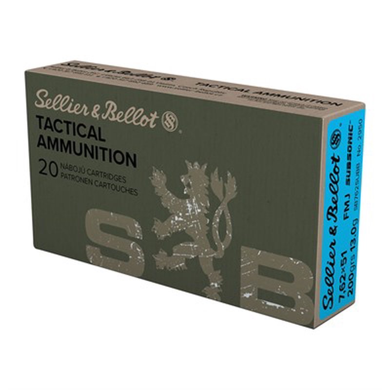 Sellier & Bellot 7.62x51 147gr FMJ Ammunition 20 Round Box