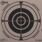 Allen Co EZ Aim Adhesive 8in Thermal Bullseye Target (Gray/Black)