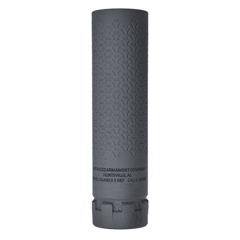 Advanced Armament Ranger 5 RBP 6mm Direct Thread Rifle Suppressor, Black