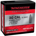 Winchester WB30PP150X .308 150 Grain PP Reloading Bullets (100/10 Bulk)