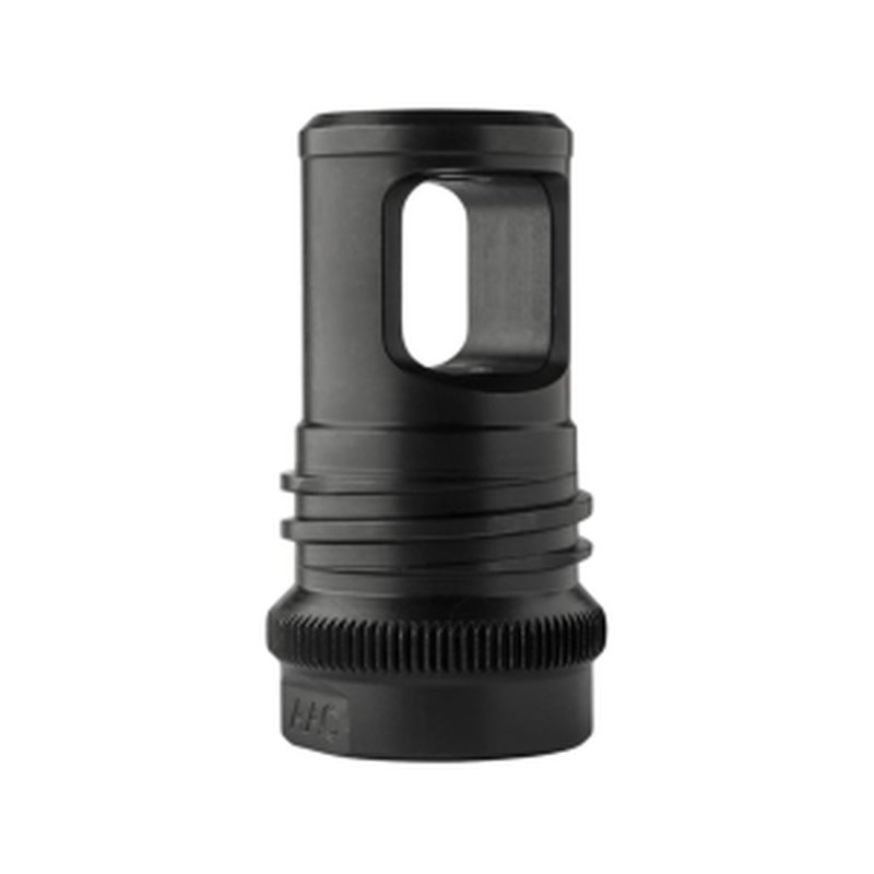 Advanced Armament Co (AAC) Blackout Muzzle Brake 90-Tooth Titan-QD Suppressor Mount 338 Lapua Magnum, 300 Winchester Magnum 5/8"-24 Thread Stainless Steel Matte
