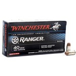 Winchester Ranger Series .40 S&W Ammo 165 Grain Bonded Jacketed Hollow Point