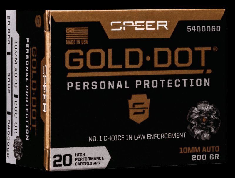 Speer Gold Dot 10mm 200 Grain Hollow Point Ammunition