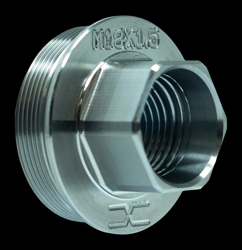 Faxon M18x1.5 to HUB Adapter Titanium Direct-Thread