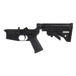 BC-15 | Multi-caliber Lower Assembly | Billet Black Engraved | Black Anodized