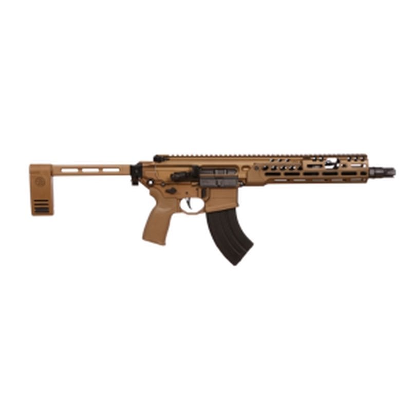 Sig Sauer MCX Spear LT Pistol 7.62x39 11.5 in Barrel 28 Round Coyote Folding Brace - PMCX-762R-11B-LT-PCB