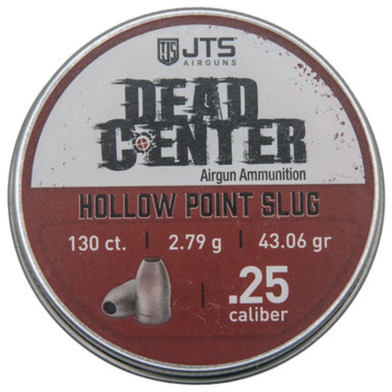 JTS Dead Center .25 Cal Hollow Point Slugs 43.06 gr 130ct Bulk Pack